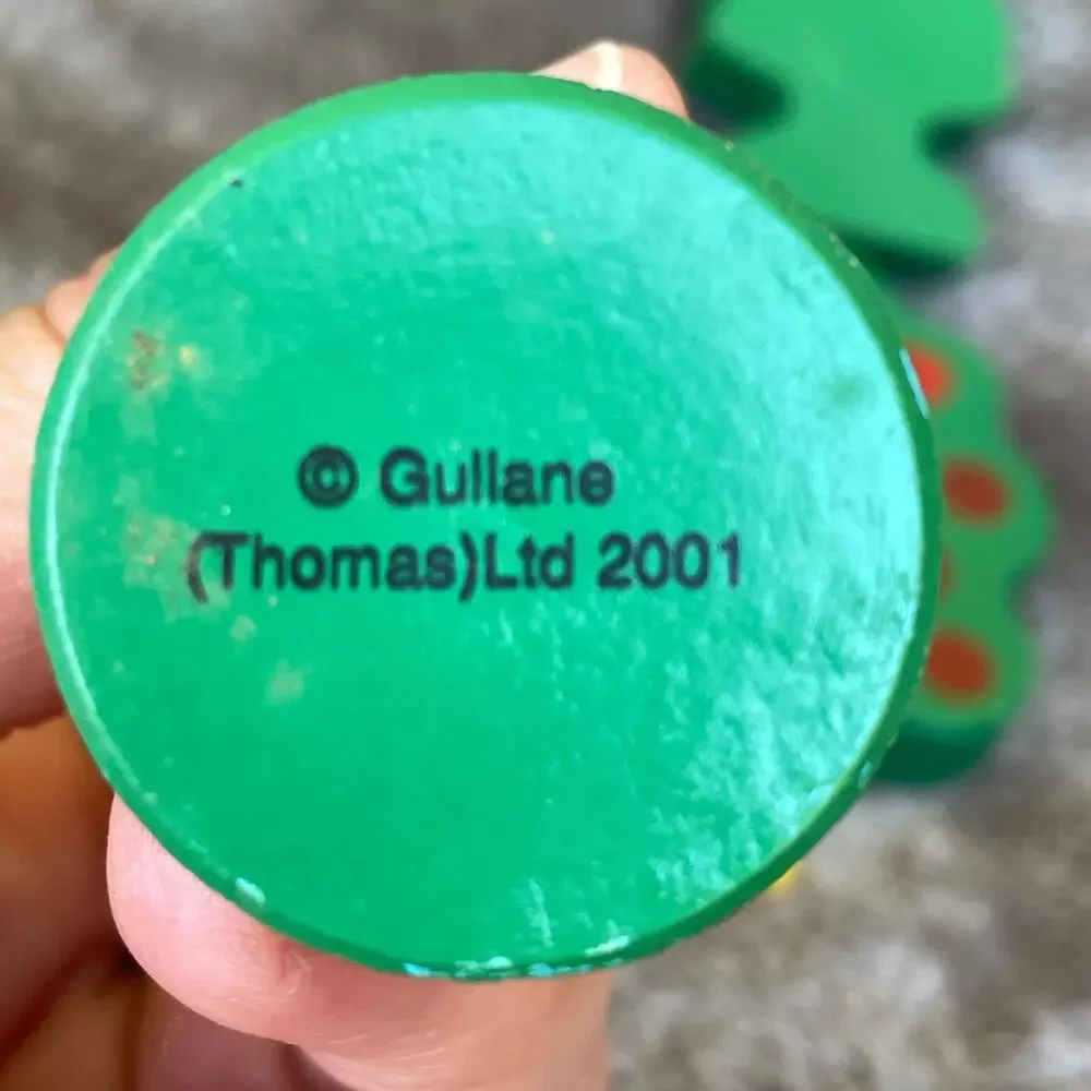 Vintage Thomas Train Wooden Tree Sign Replacement 2001 Gullane Train Playset Toy